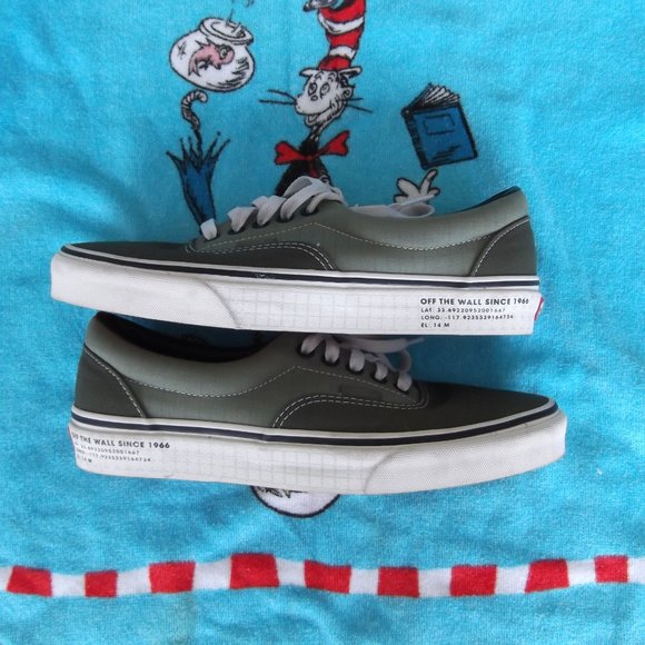 vans off the wall olive shoes size mens 8 womens 9.5 main image 7